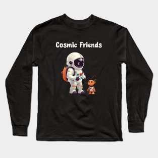 Astronaut and cute alien Long Sleeve T-Shirt